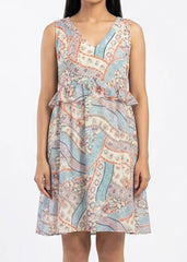 Imported Western mini dress chiffon mini dress No-1339 Velnoor Store