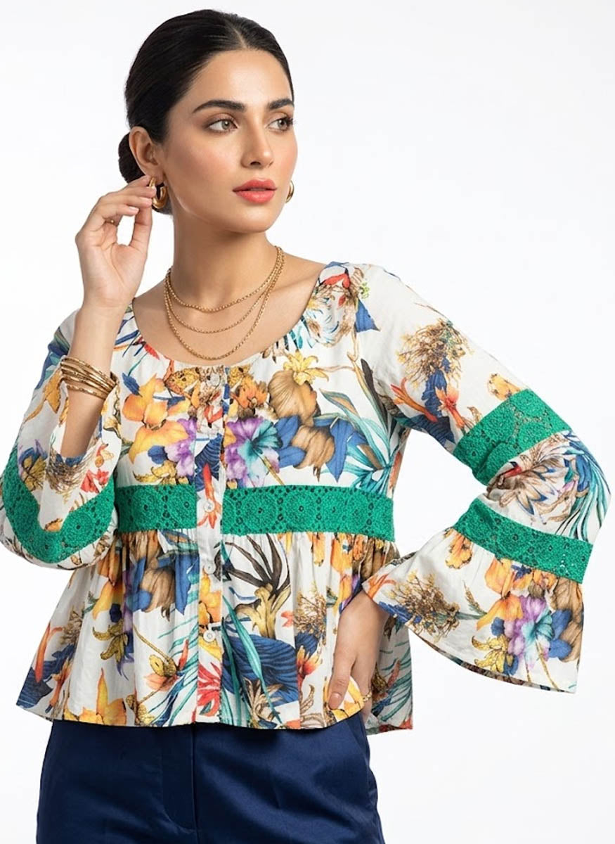 Imported women full sleeves top linen full sleeve top No-810 Velnoor Store