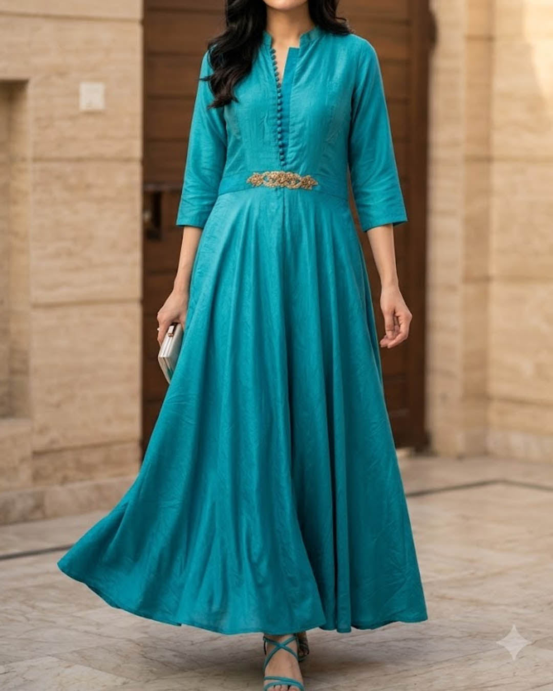 Imported Maxi silk maxi No-3694 Velnoor Store