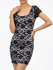 Imported Western mini dress net silk jersey mini dress No-2624 Velnoor Store