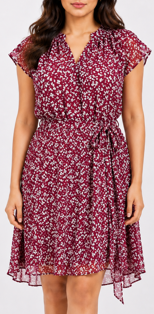 Imported Western mini Dress chiffon Mini Dress No-578 Velnoor Store