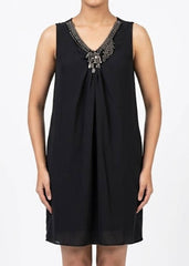 Imported Western mini dress silk jersey mini dress No-1343 Velnoor Store