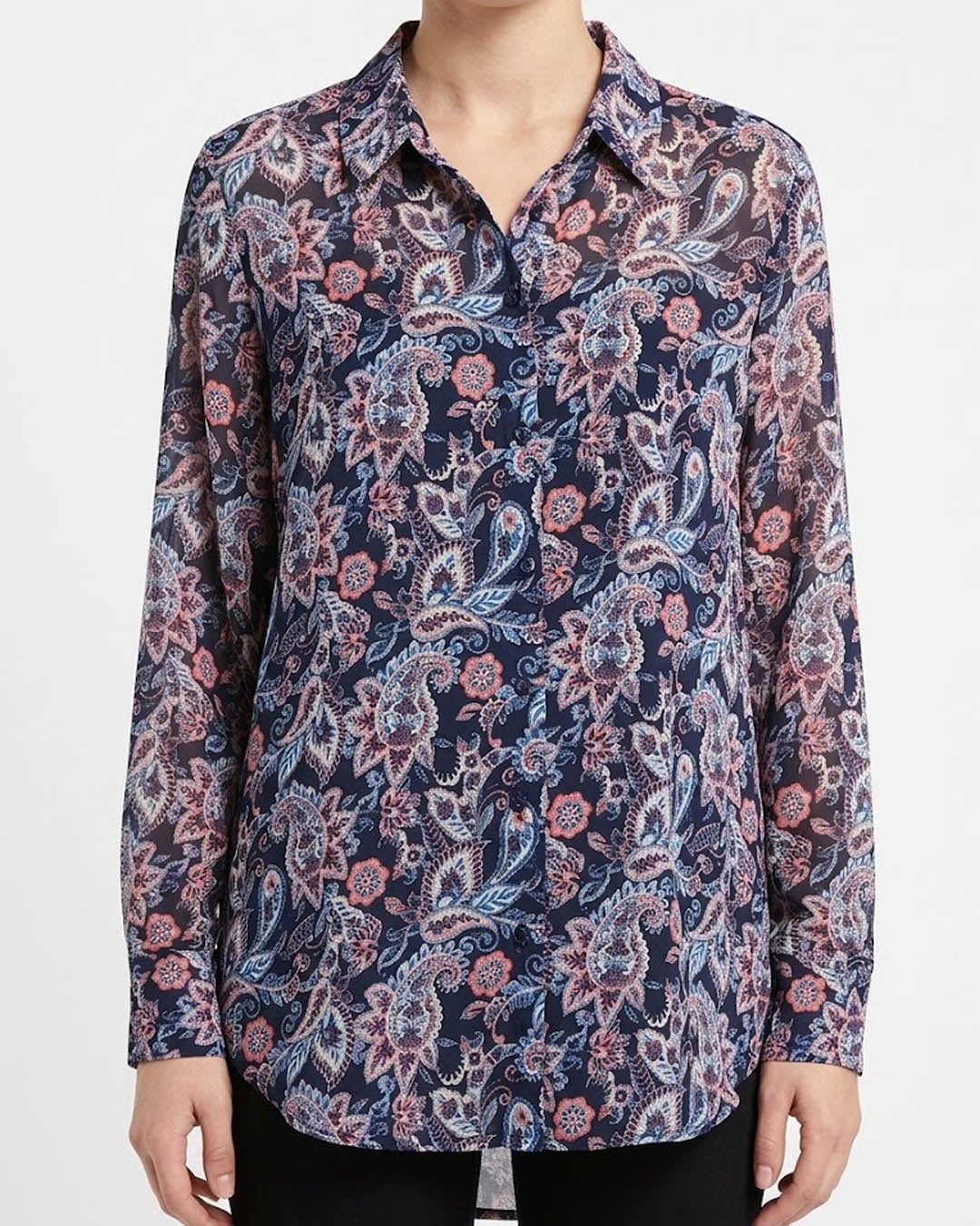 Imported Full sleeve top chiffon full sleeve top No-7510 Velnoor Store