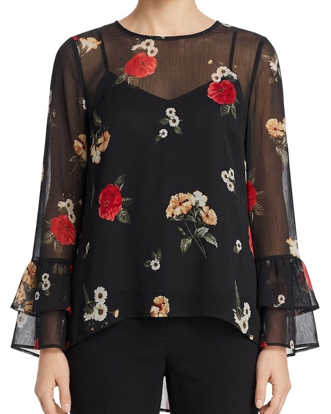 Imported Full sleeve top chiffon full sleeve top No-7555 Velnoor Store
