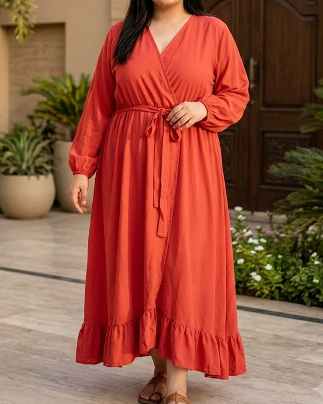 Imported Western long dress Jersey No-2888 Velnoor Store