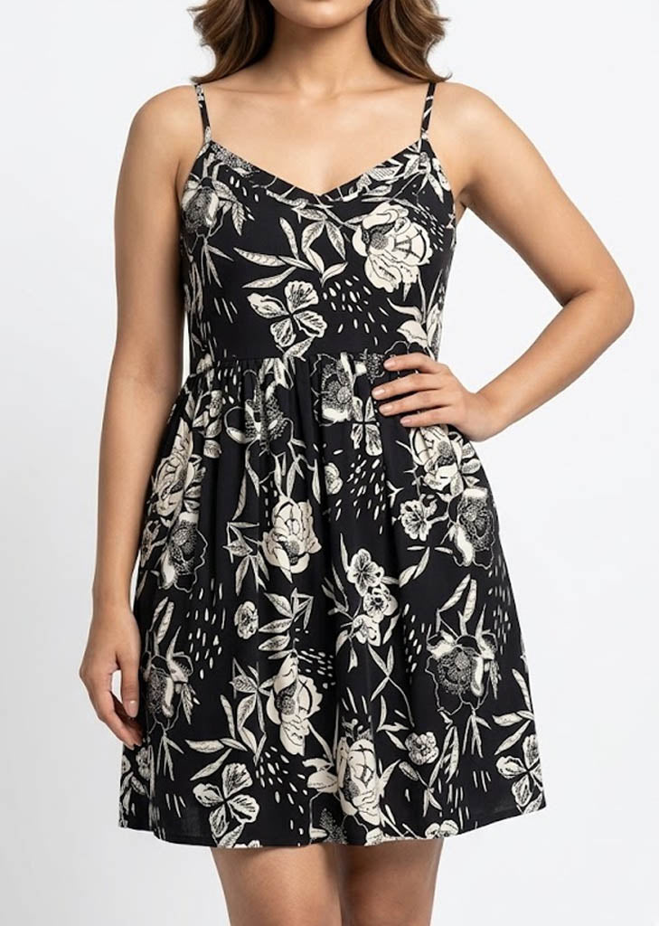 Imported Western mini dress chiffon mini dress No-1345 Velnoor Store