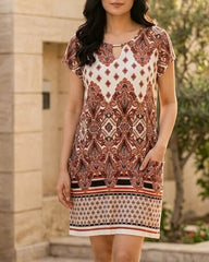 Imported Western mini dress jersey mini dress No-2894 Velnoor Store