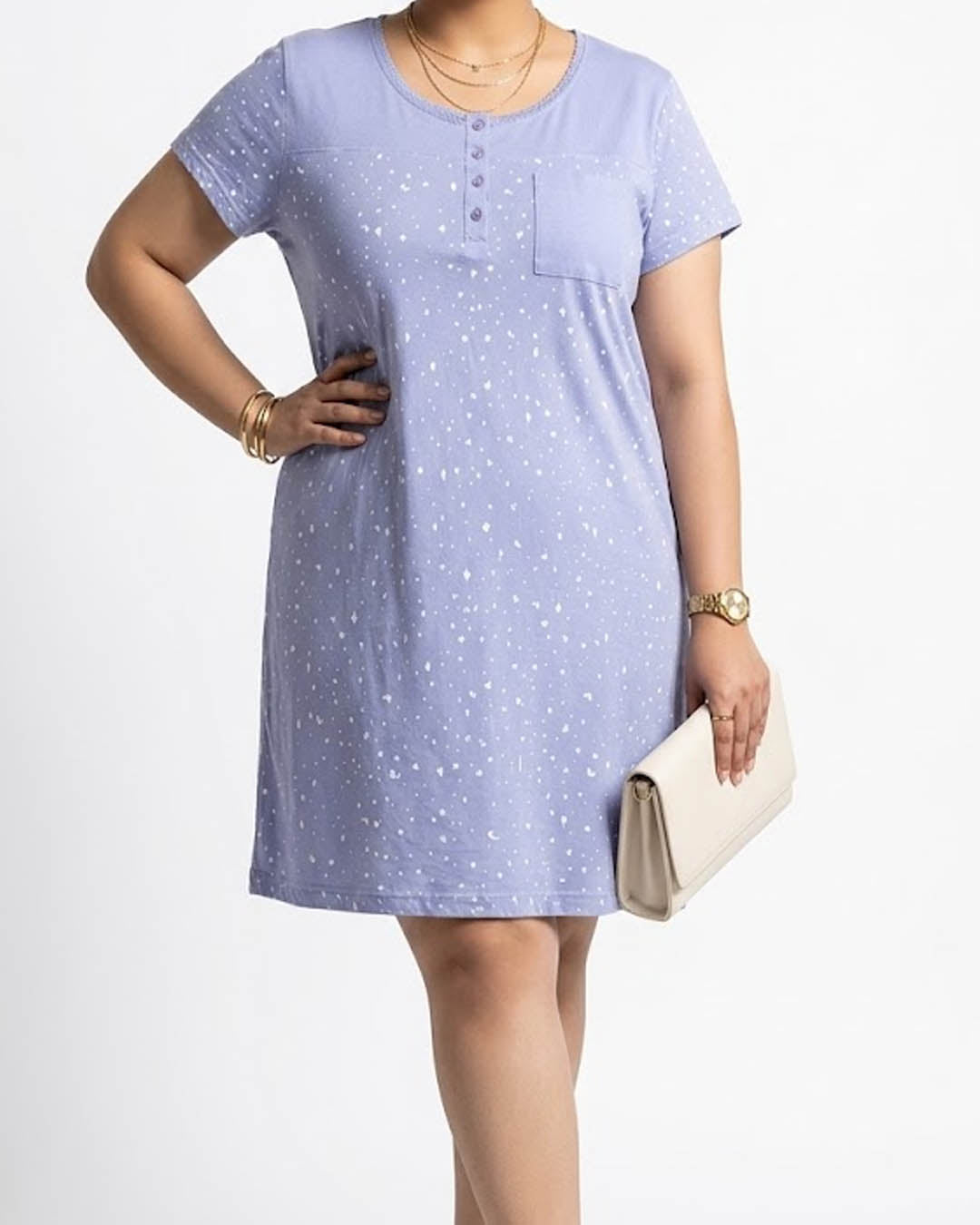 Imported Nighty cotton jersey nighty No-2678 Velnoor Store
