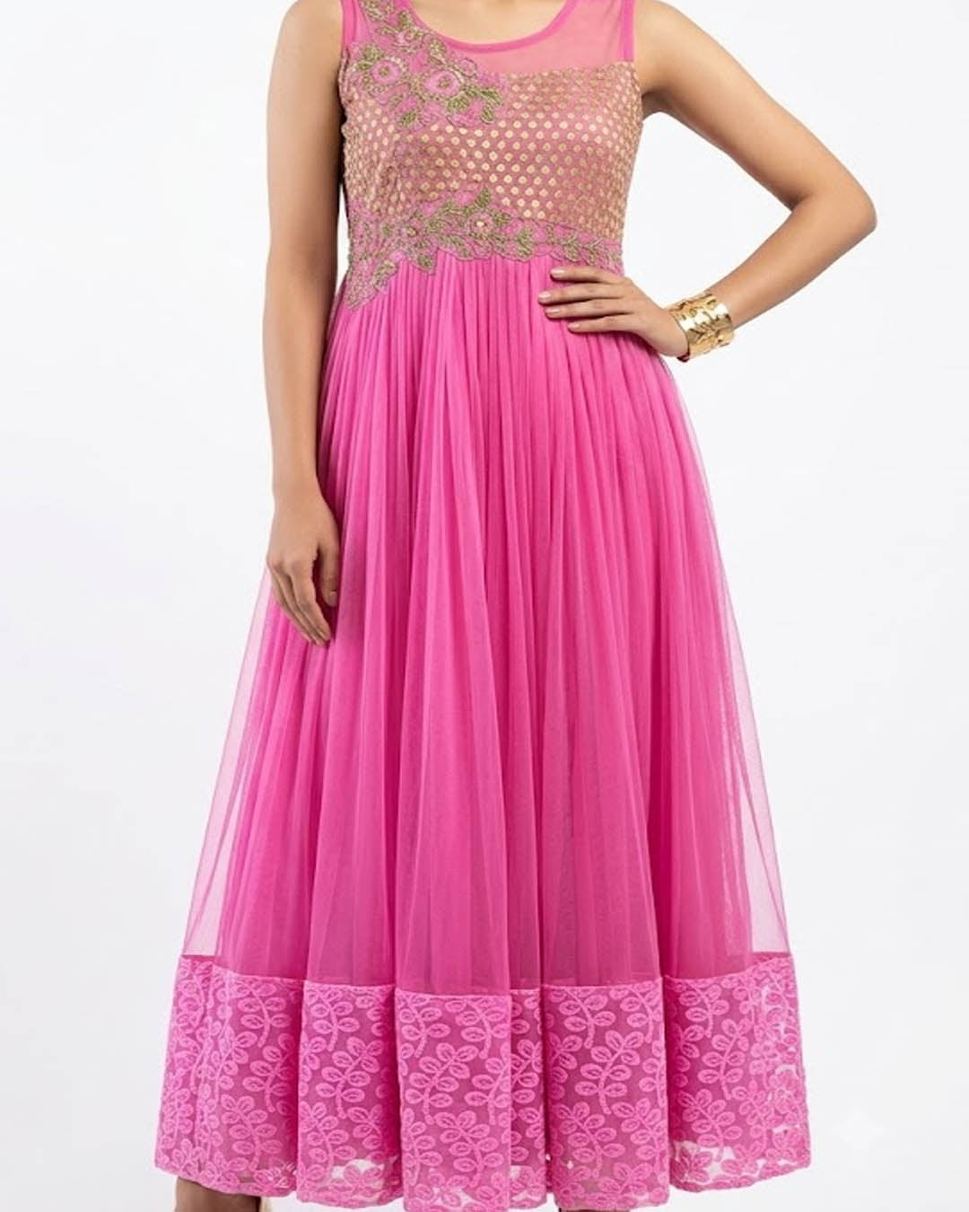 Imported Frock ambroidery net frock No-3631 Velnoor Store