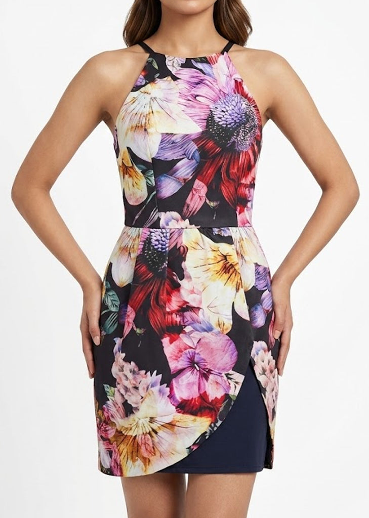 Imported Western mini dress jersey mini dress No-1296 Velnoor Store