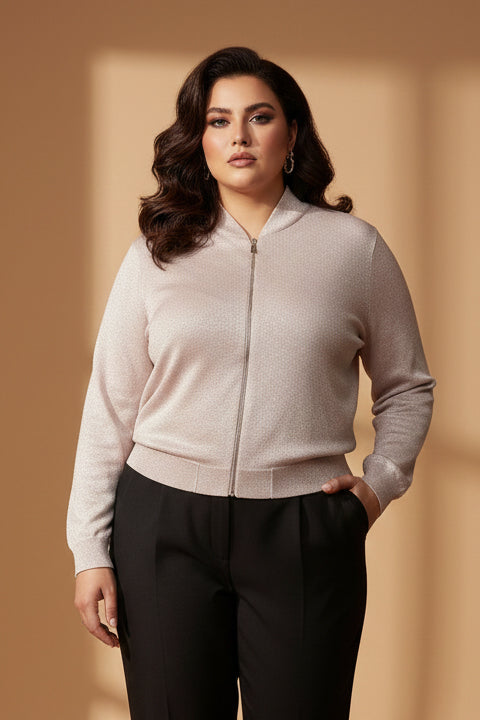 1080 Velvet beige Jacket for Women – Winter Fashion Premium Collection