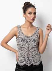 Imported women sleeveless top net sleeveless top No-758 Velnoor Store