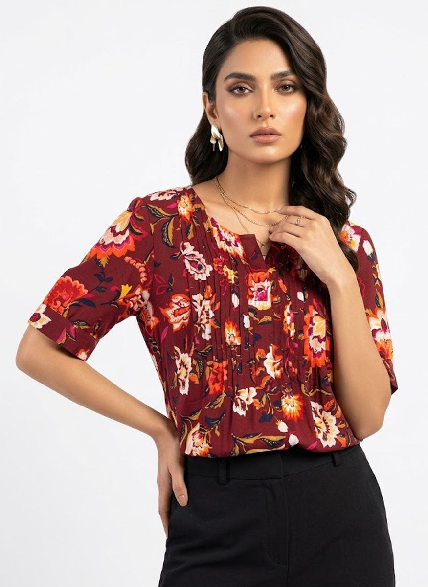 Imported women half sleeve top linen half sleeve top No-539 Velnoor Store