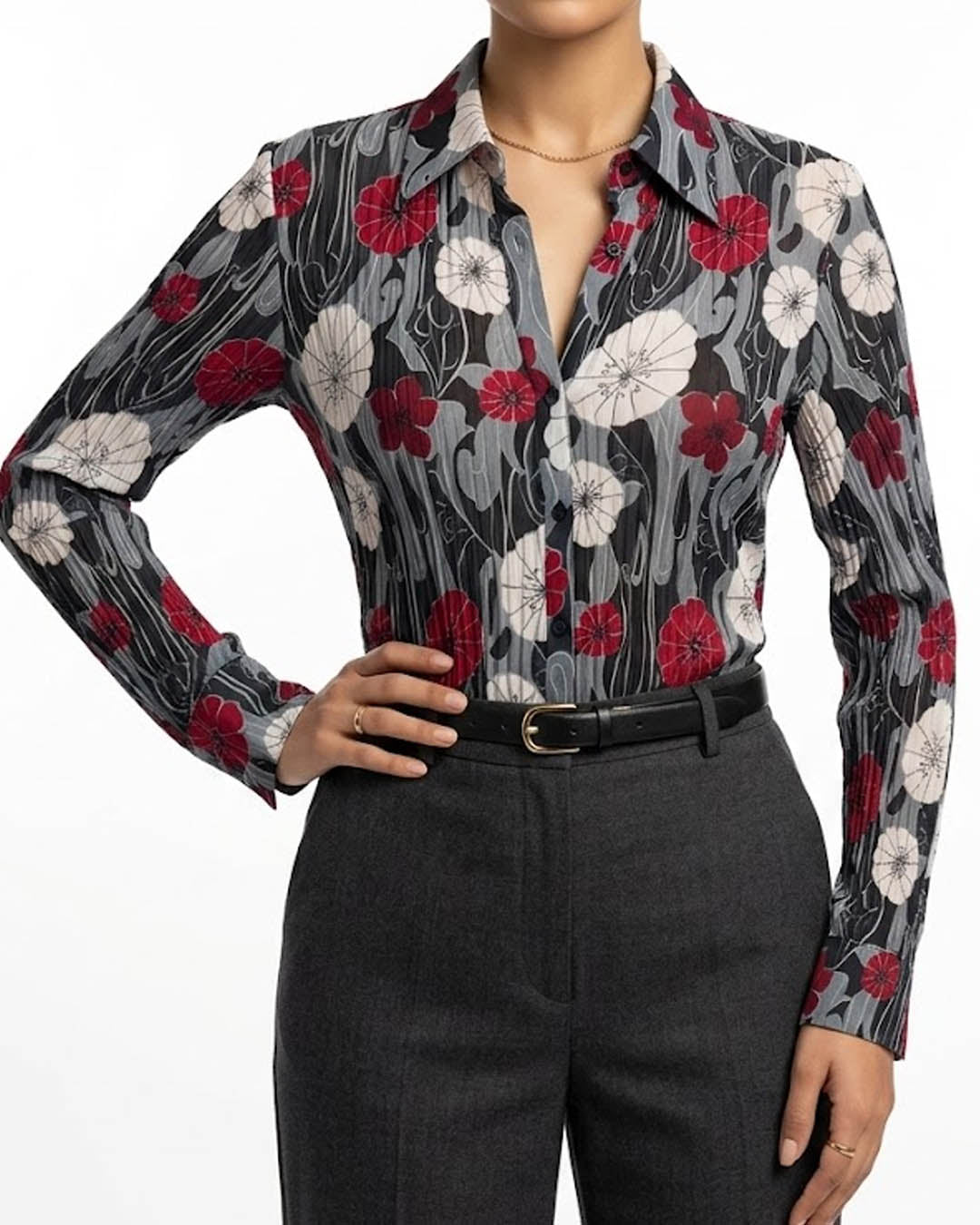 Imported Full sleeve top chiffon full sleeve top No-4530 Velnoor Store