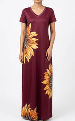 Imported Maxi silk jersey maxi No-1444 Velnoor Store