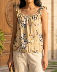 Imported Sleeveless linen sleeveless No-2821 Velnoor Store