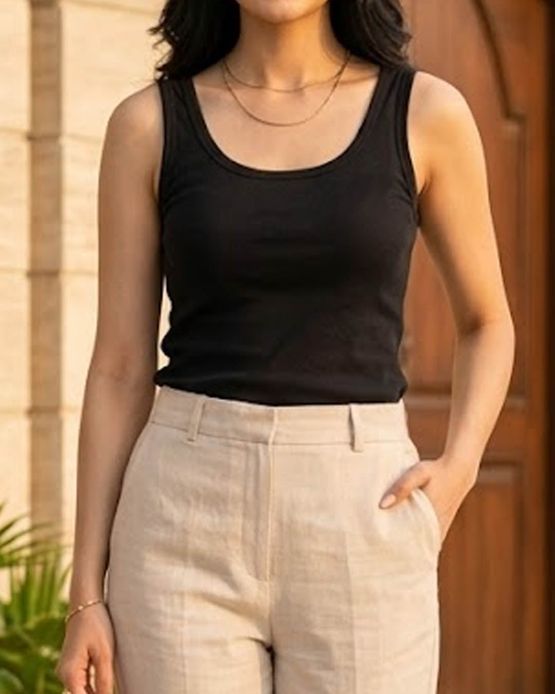 Imported Tank top cotton jersey tank top No-3500 Velnoor Store