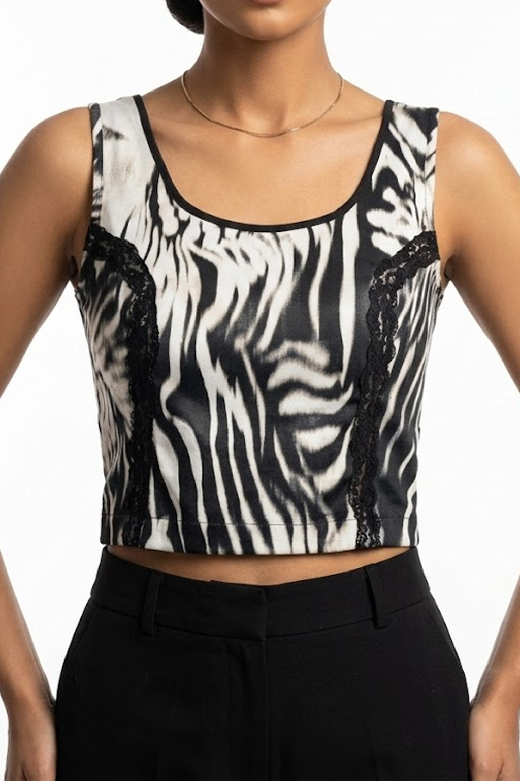 Imported crop top silk jersey crop top No-1072 Velnoor Store