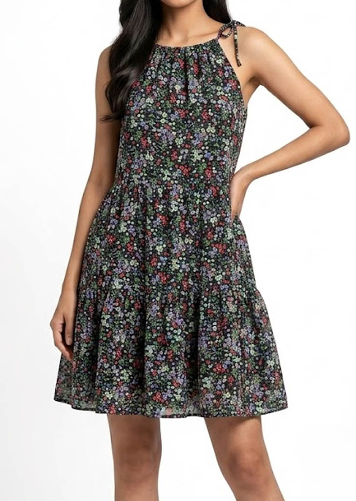 Imported Western mini dress jersey mini dress No-1360 Velnoor Store