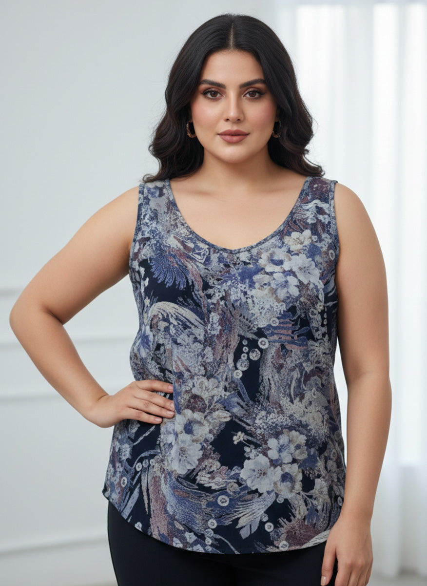 Velnoor Sleeveless Top 208 - Premium Quality. Comfortable, Breathable, Stylish.