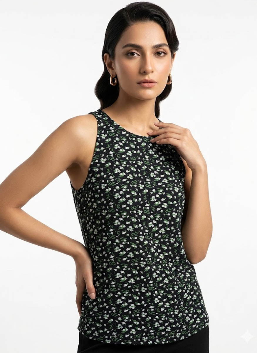 Imported women Sleeveless top linen Sleeveless top No-563 Velnoor Store