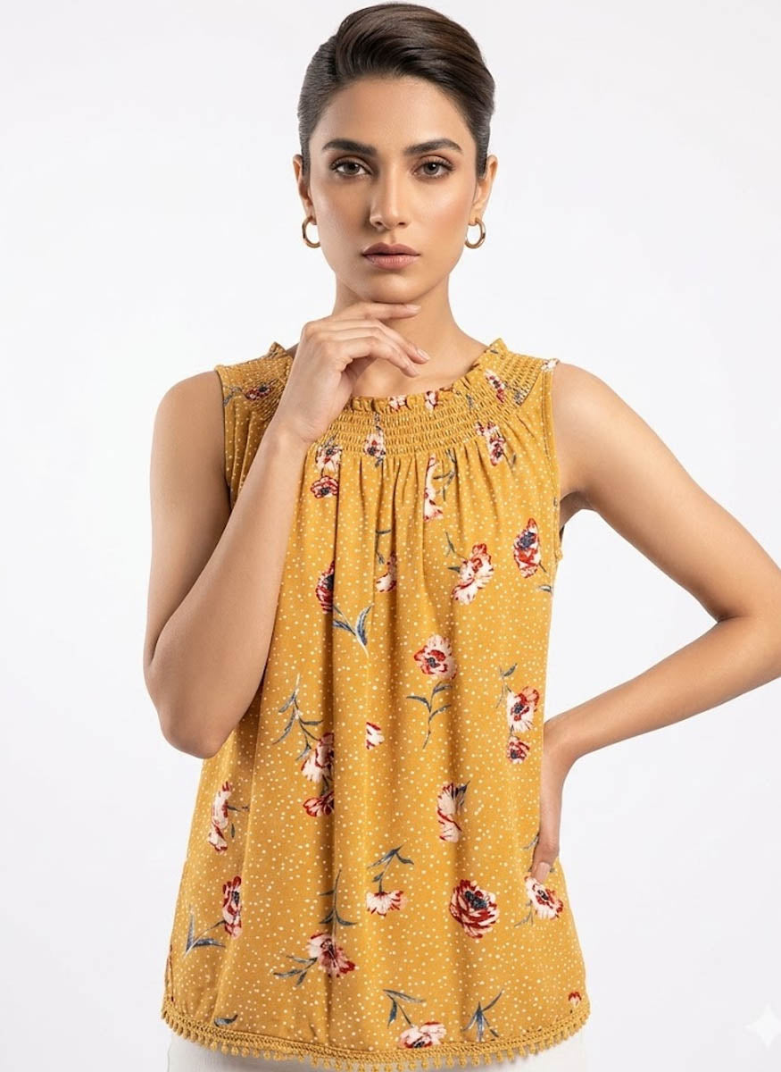 Imported women Sleeveless top linen Sleeveless top No-573 Velnoor Store