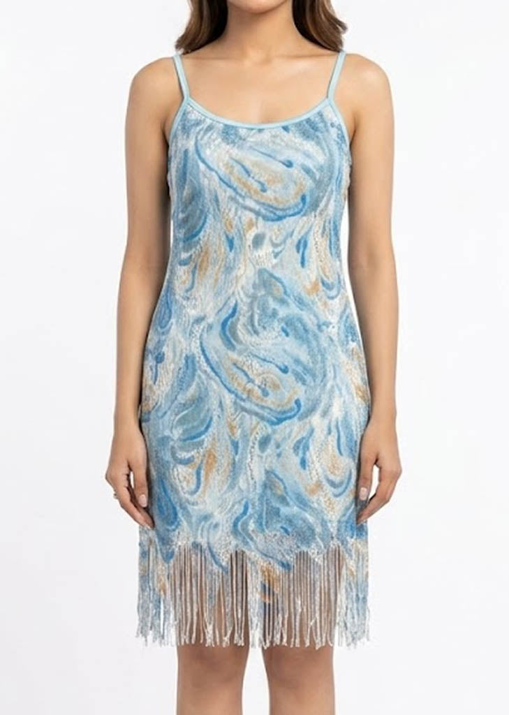 Imported Western mini dress net mini dress No-1318 Velnoor Store