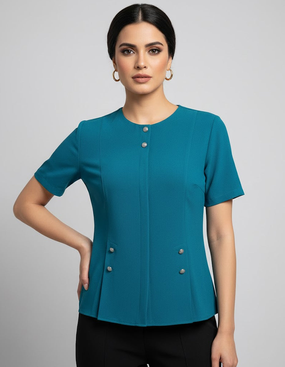 velnoor half sleeve-top 193 - Premium Quality, Trendy, Stylish, Chiffon