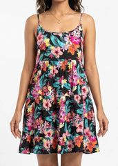 Imported Western mini dress linen mini dress No-1275 Velnoor Store