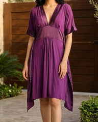 Imported Western mini dress jersey mini dress No-3306 Velnoor Store