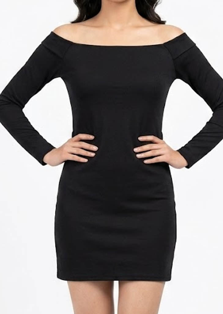 Imported Western mini dress jersey mini dress No-1266 Velnoor Store