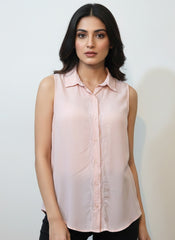 Banana Republic Sleeveless Top 211 - Premium Quality. Fashion Apparel Chiffon Fabric