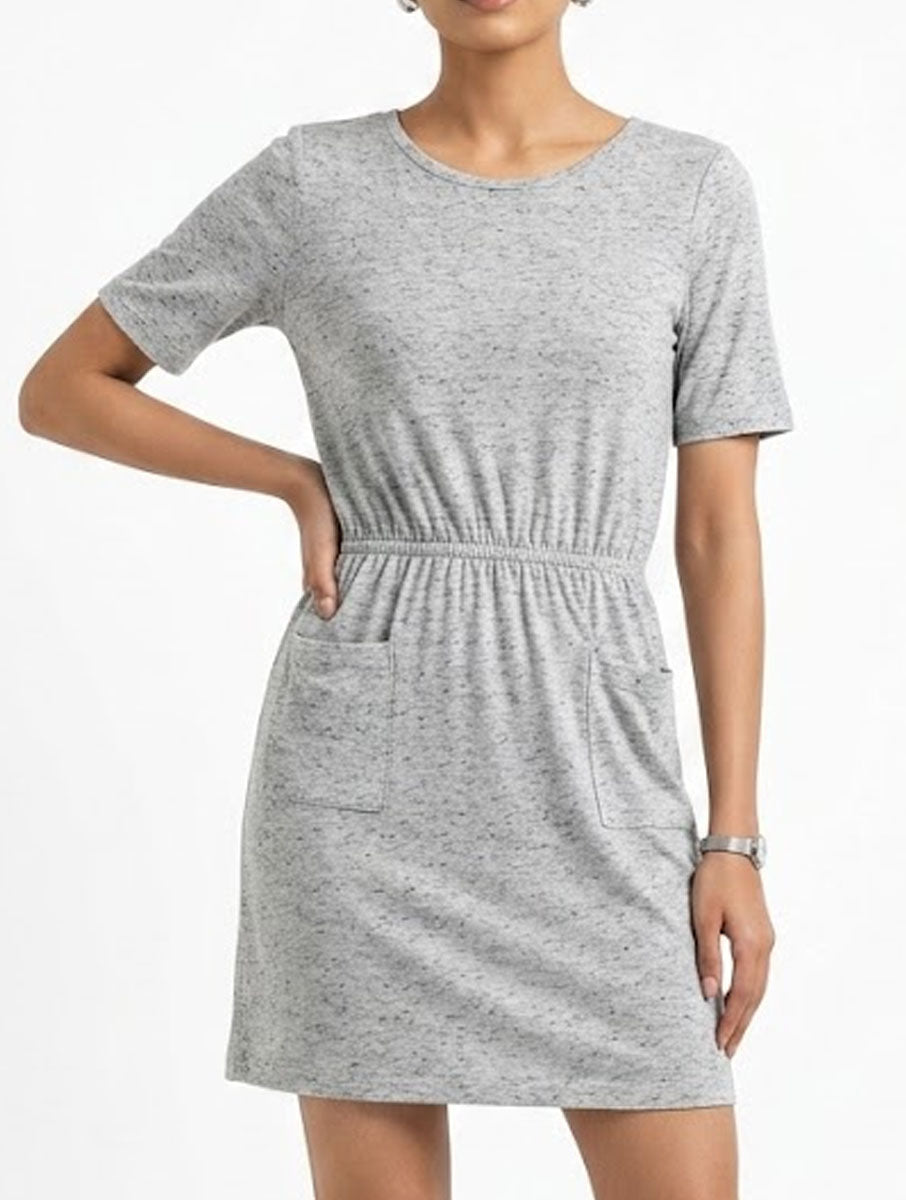 Imported Western mini dress jersey mini dress No-2604 Velnoor Store