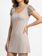 Western mini dress jersey mini dress No-2472 Velnoor Store