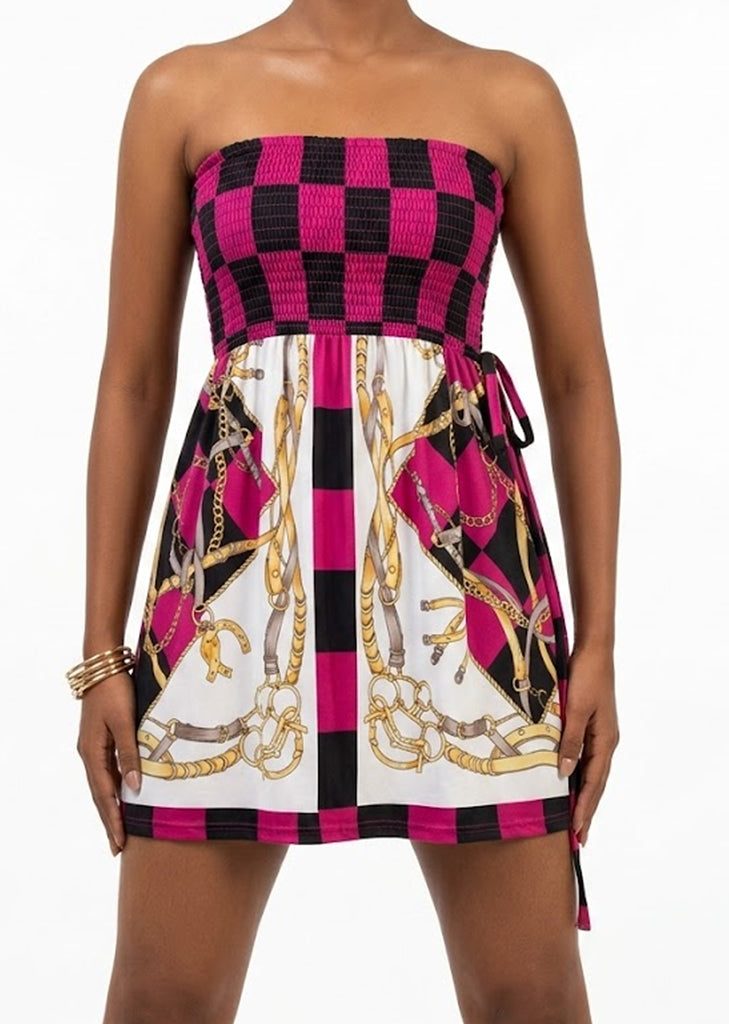Imported Western mini dress silk jersey mini dress No-982 Velnoor Store
