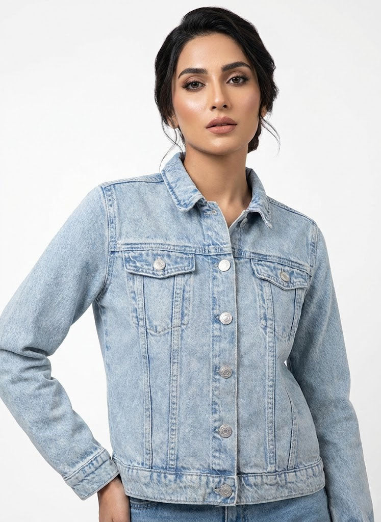 428  Girls Denim Jacket Pakistan – Trendy & Stylish | Velnoor