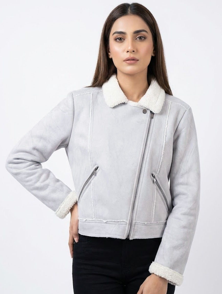 114 Swiss Leather Jacket for Women | Premium Winter Wear Pakistan - Velnoor