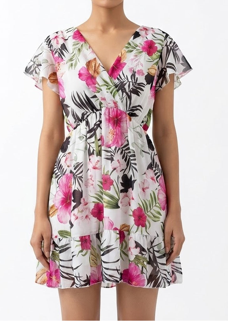 Imported Western mini dress chiffon mini dress No-991 Velnoor Store