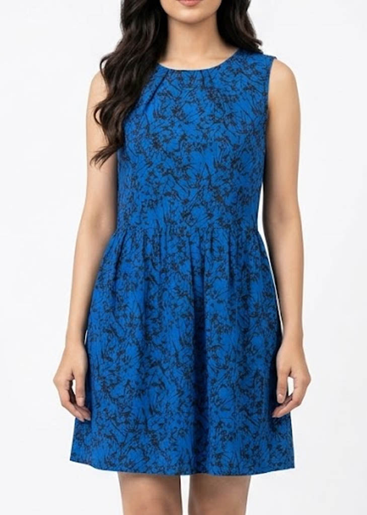 Imported Western mini dress silk jersey mini dress No-1334 Velnoor Store