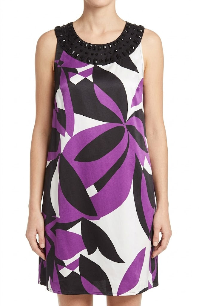 Imported Western mini dress silk mini dress No-4757 Velnoor Store