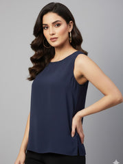 Lana Lee Sleeveless Top 194 - Premium Quality. Chiffon Stylish Fashion
