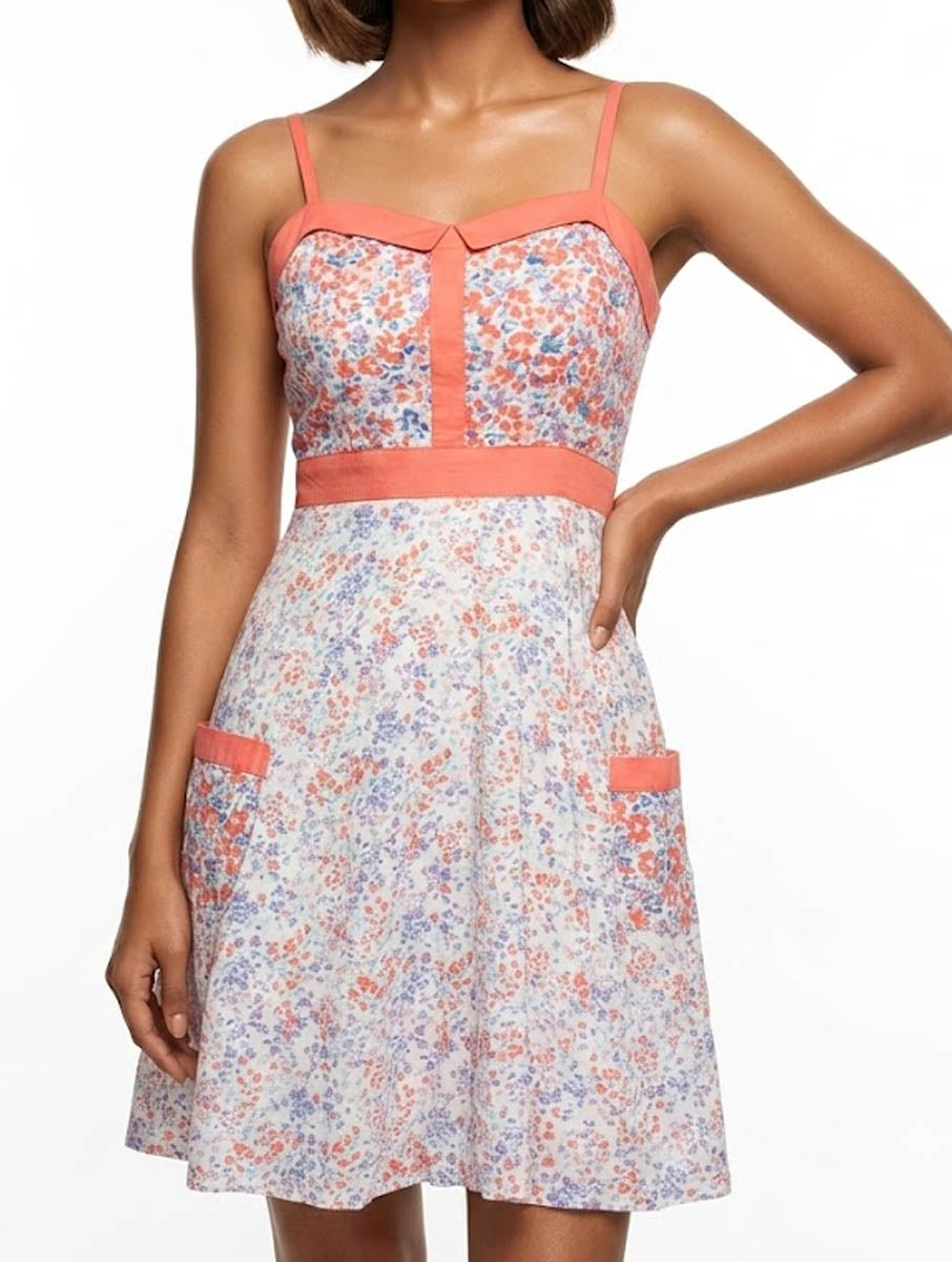 Western mini dress cotton mini dress No-2485 Velnoor Store