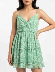 Imported Western mini dress chiffon mini dress No-1287 Velnoor Store