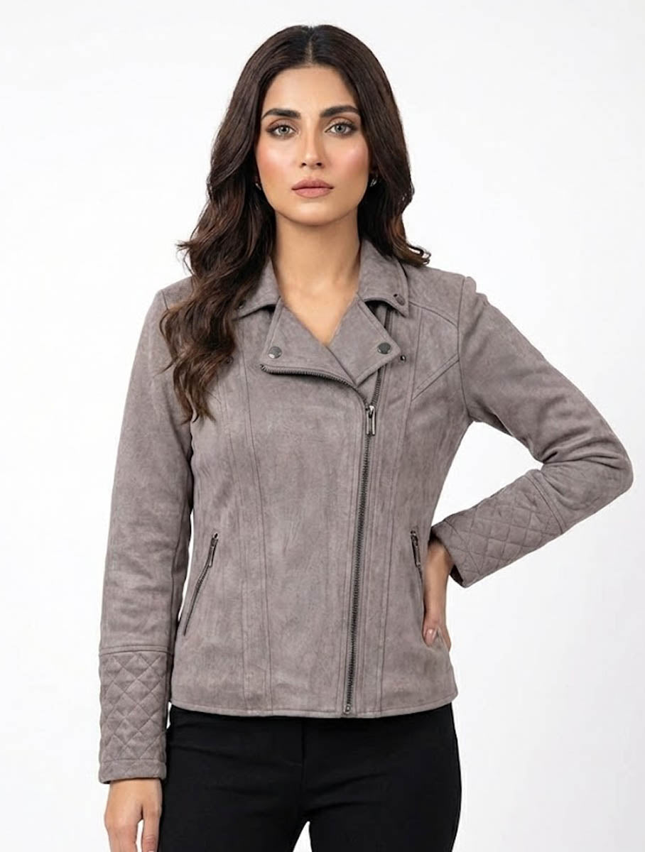 1502 Women's Soft Touch Swiss Leather Jacket | Elegant Winter Style Pakistan -velnoor
