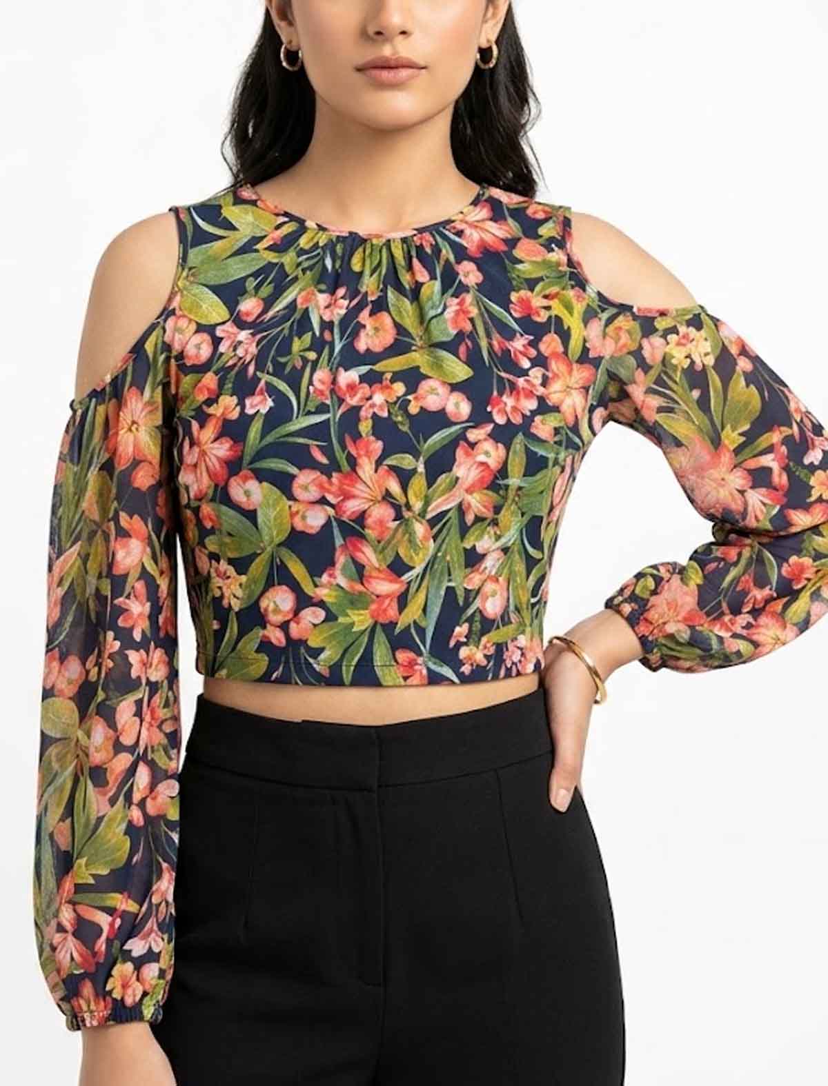 Imported crop top jersey crop top No-1062 Velnoor Store