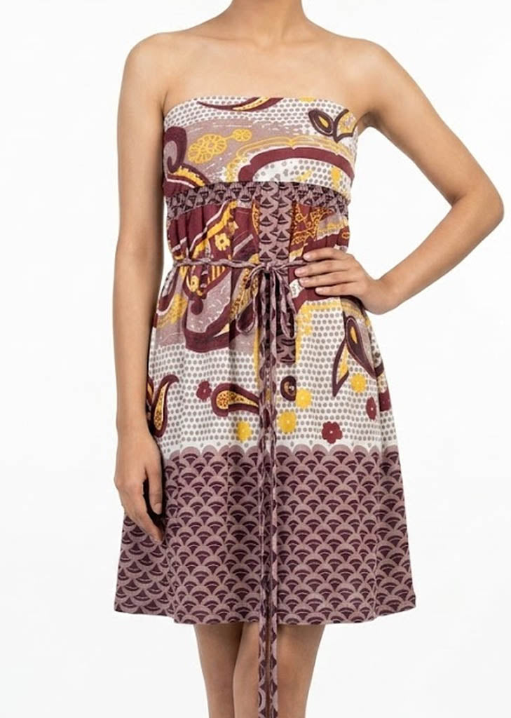 Imported Western mini dress jersey mini dress No-1322 Velnoor Store