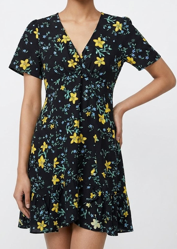 Imported Western mini dress chiffon mini dress No-985 Velnoor Store
