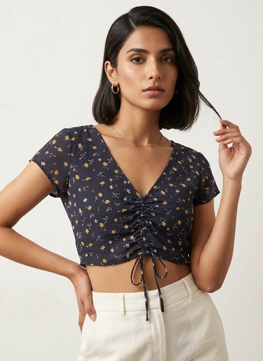 Imported women crop top jersey crop top No-142 Velnoor Store