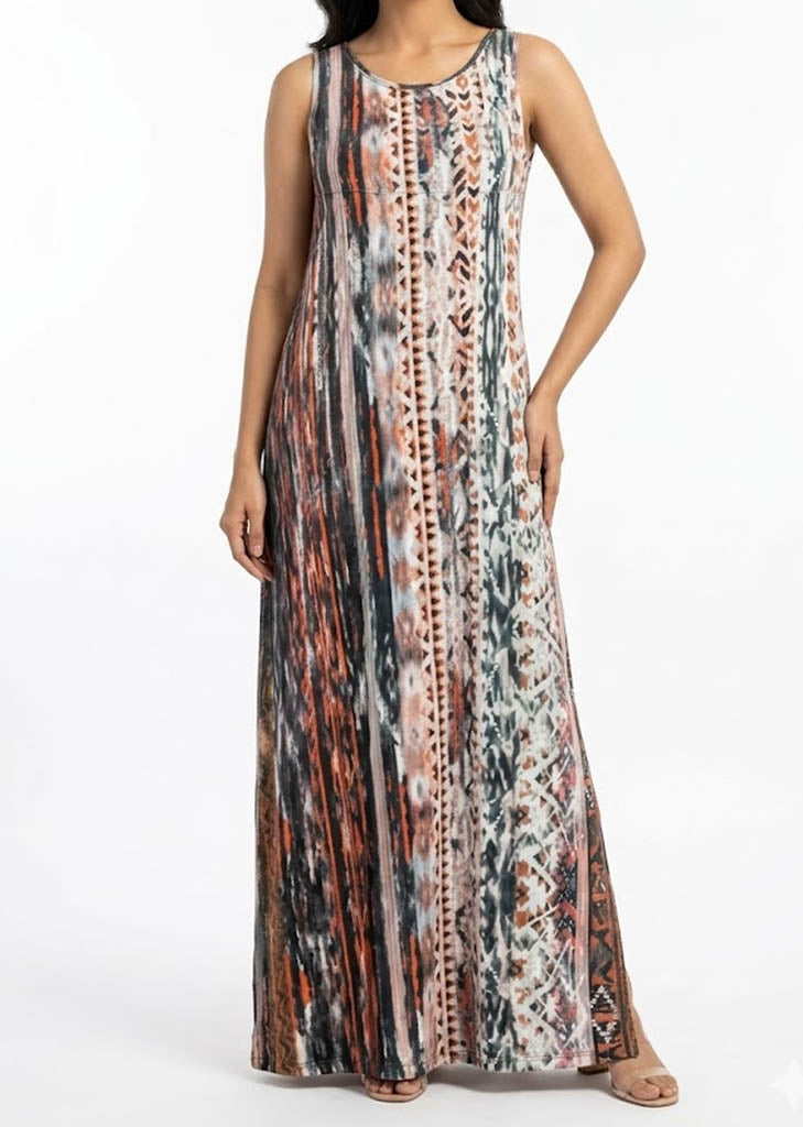 Imported Maxi silk jersey maxi No-1222 Velnoor Store