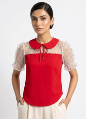 Imported women crop top chiffon crop top No-156 Velnoor Store